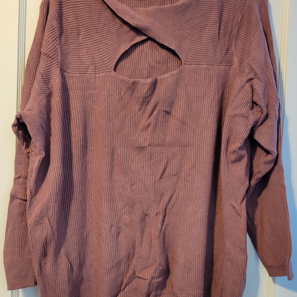 Maurices Off-the-Shoulder Mauve Sweater